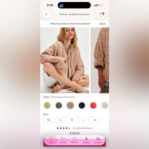 Free People Dolman Quilted Knit Jacket - Picture 6 of 6